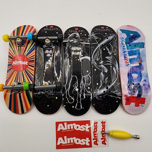 Tech Deck Other - 5 Tech Deck Lot Almost Stickers Mini Skateboards Fingerboards